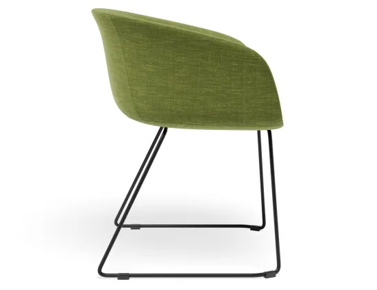 Lonsdale Armchair Sledbase Green