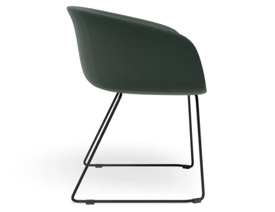 Lonsdale Armchair Sledbase Green