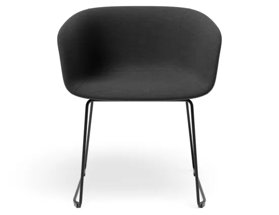 Lonsdale Armchair Sledbase Black