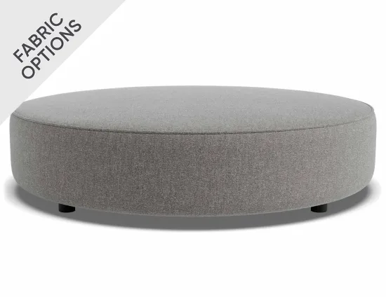 Lune Round Low Ottoman 120cm Fossil Product