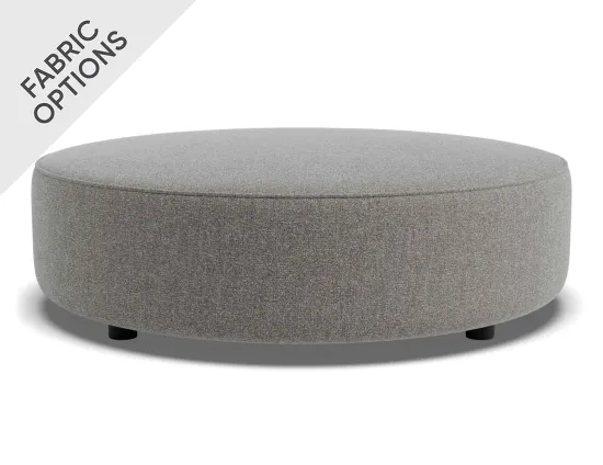 Lune Round Low Ottoman 100cm Fossil Product