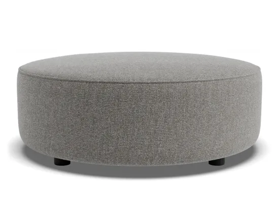 Lune Round Low Ottoman 80cm Fossil Product