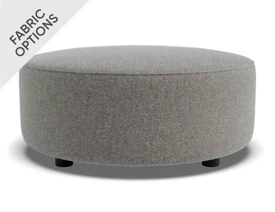Lune Round Low Ottoman 70cm Fossil Product