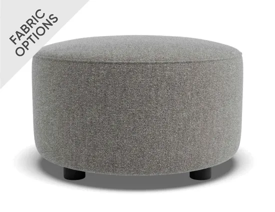 Lune Round Low Ottoman 50cm Fossil Product