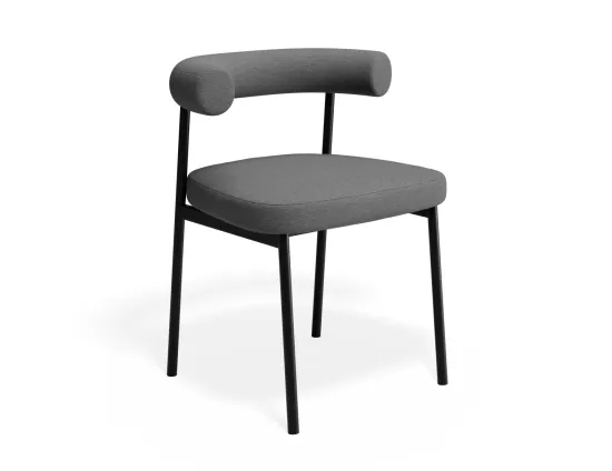 Marlowe Diningchair Black Sohogrey