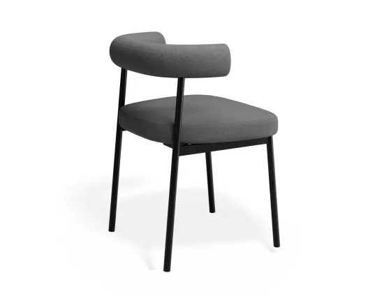 Marlowe Diningchair Black Sohogrey