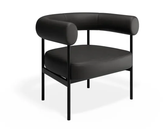 Marlowe Loungechair Black Blackpu