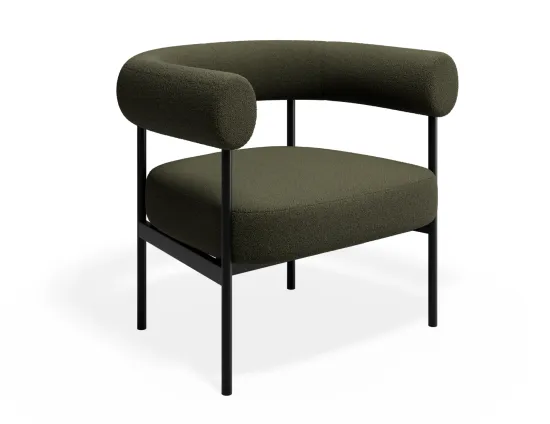 Marlowe Loungechair Black Green