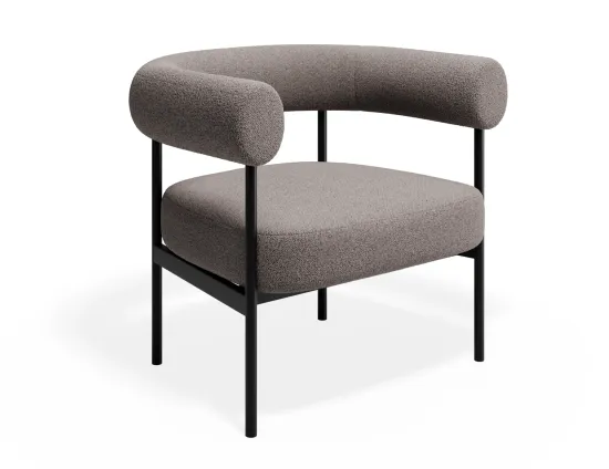 Marlowe Loungechair Black Oysterv