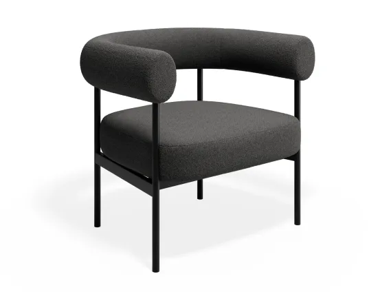 Marlowe Loungechair Black Stonev