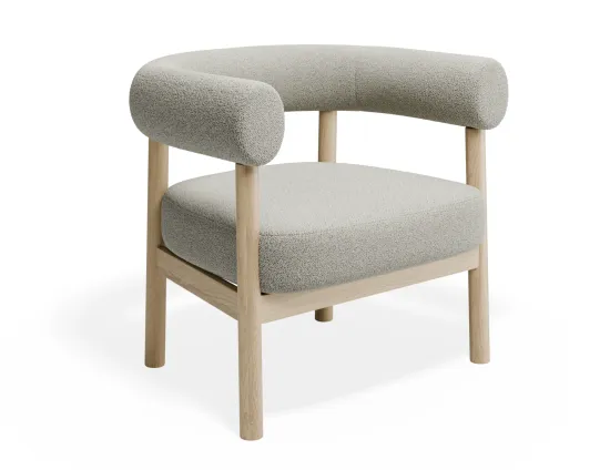 Marlowe Loungechair Oak Ivory