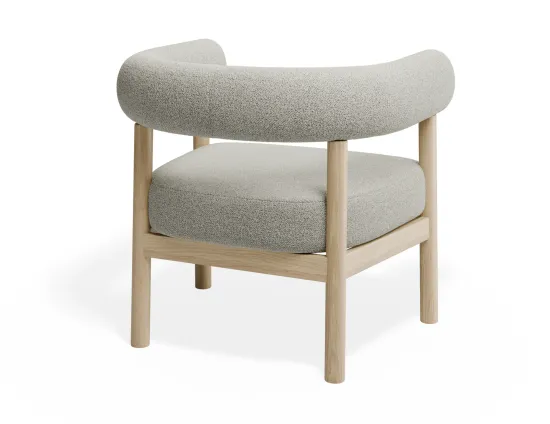 Marlowe Loungechair Oak Ivory