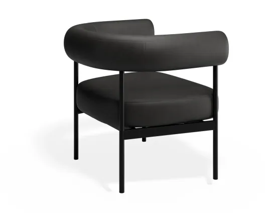 Marlowe Loungechair Black Blackpu