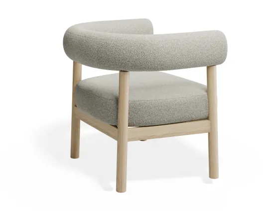 Marlowe Loungechair Oak Ivory