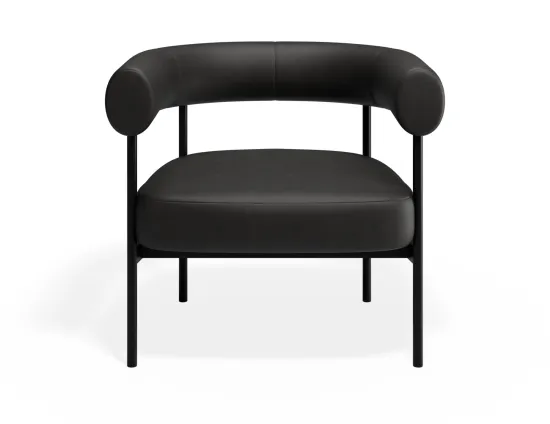 Marlowe Loungechair Black Blackpu