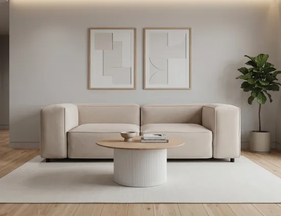 Mimi Natural White Coffee Table