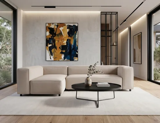 Black Alora Coffee Table Large