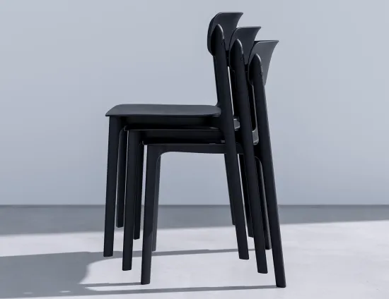 Notion Chair Stacking Black Product