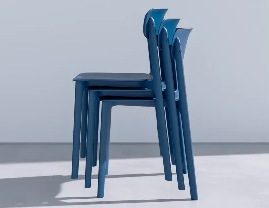 Notion Chair Stacking Navy Product
