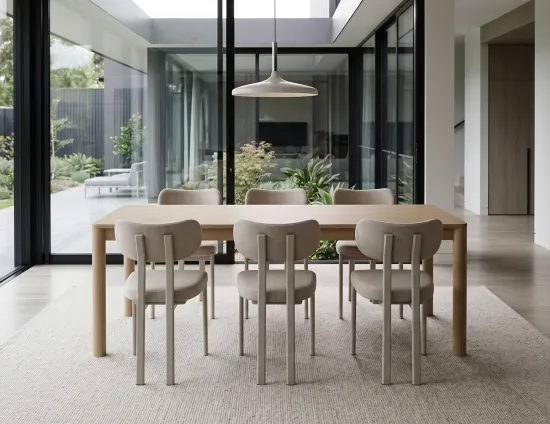 Grey Upholstered Dining Chair