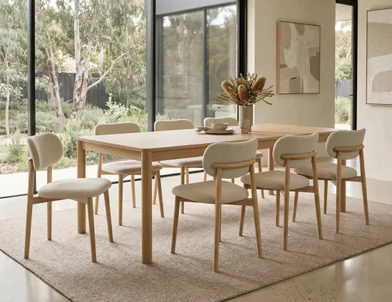 Fabric Oskar Dining Chair Upholstered