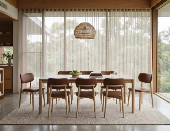 Tan Leather Dining Chair