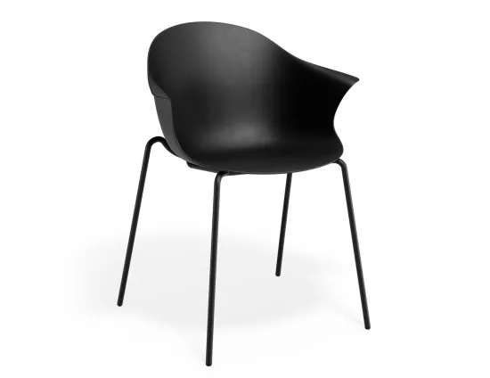Pebble Armchair Blackseat 4postblack