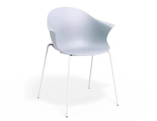 Pebble Armchair Palebluev3seat 4postwhite