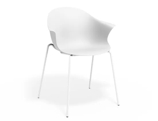 Pebble Armchair Whiteseat 4postwhite