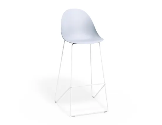 Pebble Barstool Palebluev3seat Whiteframe