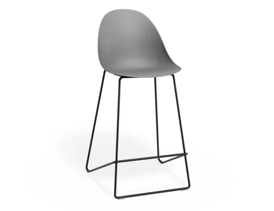 Pebble Kitchenstool Greyseatv2 Blackframe