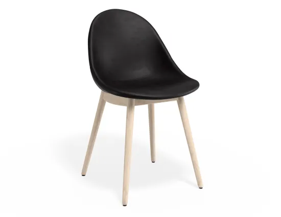 Pebble Chair Blackpuseat Beechbase