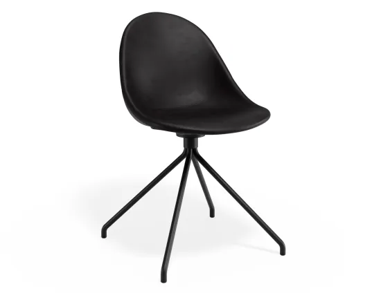 Pebble Chair Blackpuseat Pyramidfixed