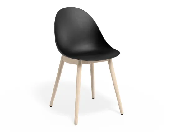 Pebble Chair Blackseat Beechbase