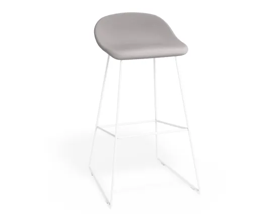 Pop 75cm Lightgreyfabric Whiteframe