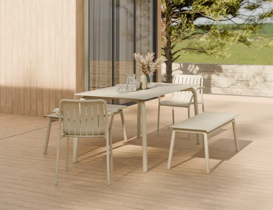Roku Diningtable 160 Bench Latte Residential