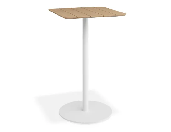 Roku Teakbartable 65x65 White
