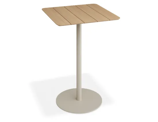 Roku Teakbartable 75x75 Latte