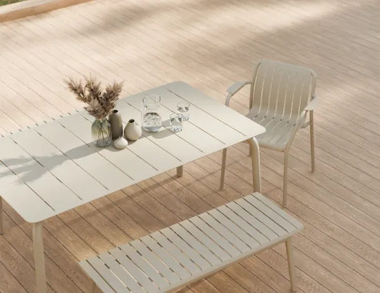 Roku Diningtable 160 Bench Latte Residential