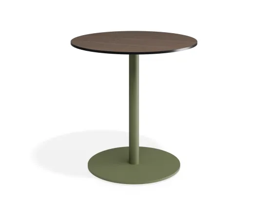 Solara 75dia Cafetable Greenbase Notaiowalnut