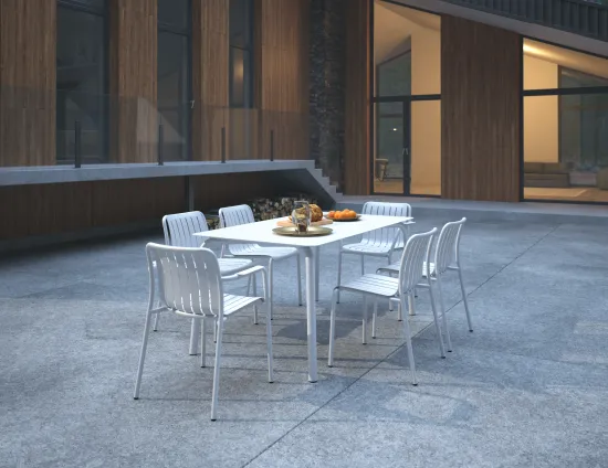 Roku Diningset160 White
