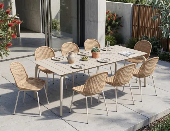 Roku Large Table And Chairs