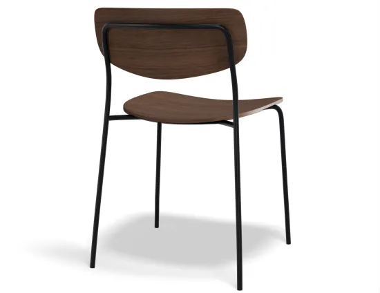 P2 Rylie Chair Walnut Walnut Back