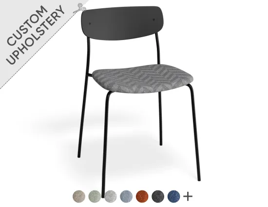 Rylie Black Chair Custom Upholstered