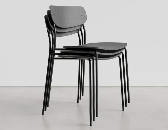 Rylie Chair Stack Black Product
