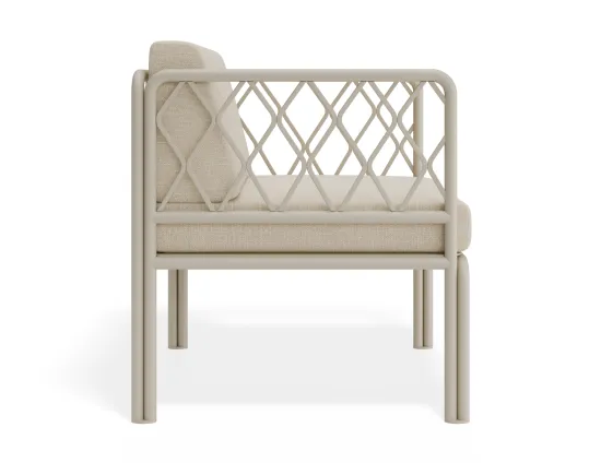 Seville Loungechair Latteframe Huskcushion