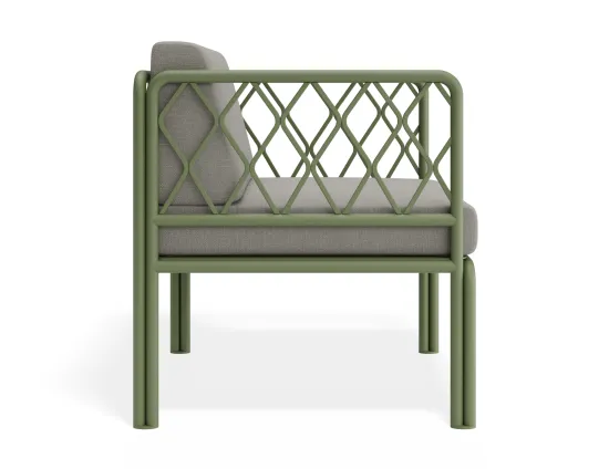 P 3v2 Seville Loungechair Greenframe Lightgreycushion