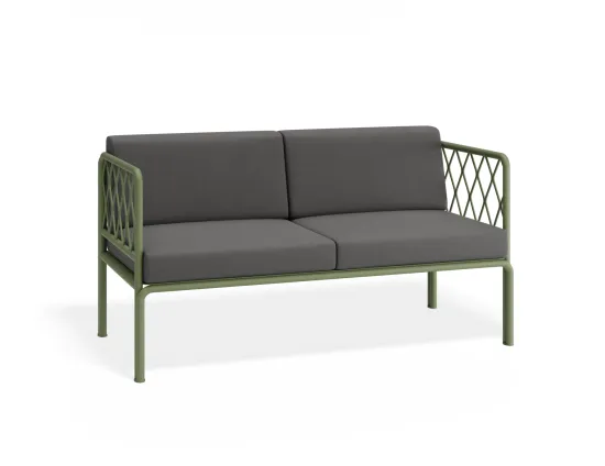 Sevillev2 2seater Greenframe Darkgreycushion