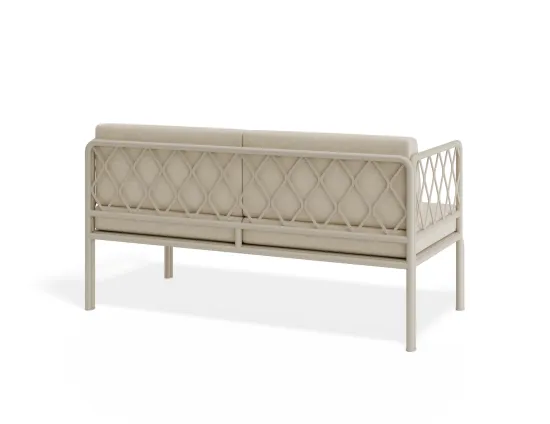 Seville 2seater Latteframe Huskcushion
