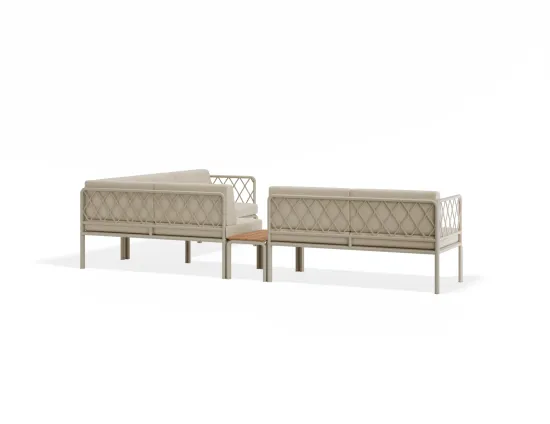 Seville Configj Latteframe Huskcushion Teakextension